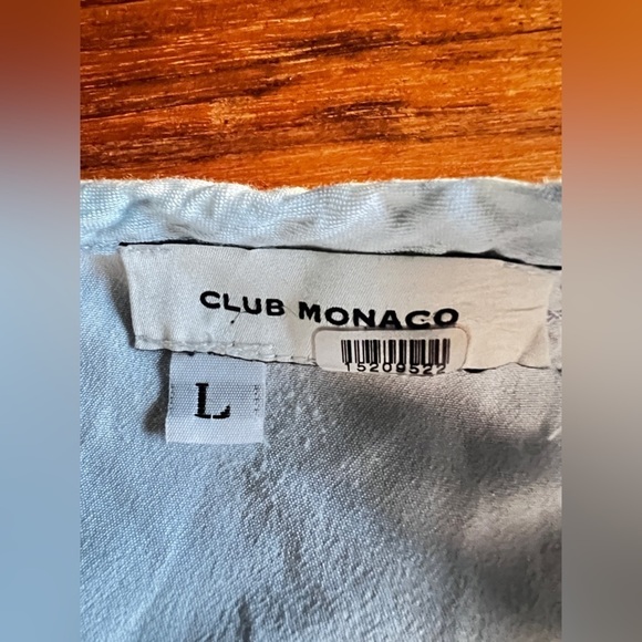 Club Monaco Blue CLOUD mini Dress size Large - Picture 9 of 13